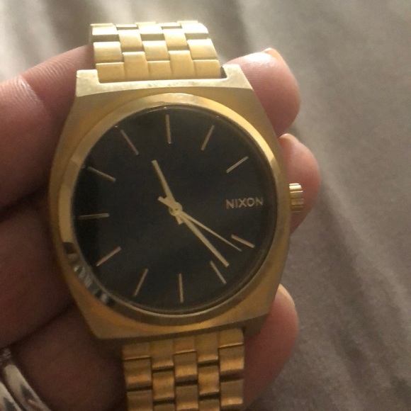 Nixon | Accessories | Mens Gold Plated Nixon Watch | Poshmark